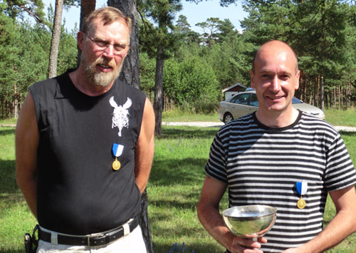 Veteranmästare Alf Karlsson och Seniormästare Peter Östergren, båda Ala-Gammelgarn